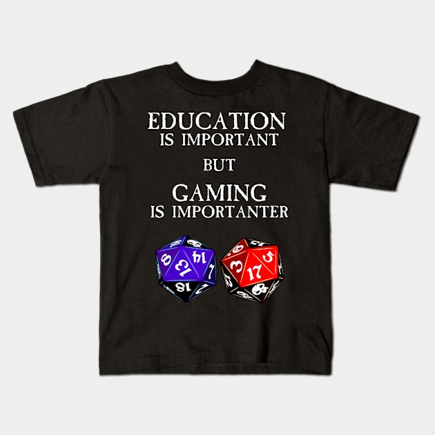 Education Is Important Kids T-Shirt by SimonBreeze